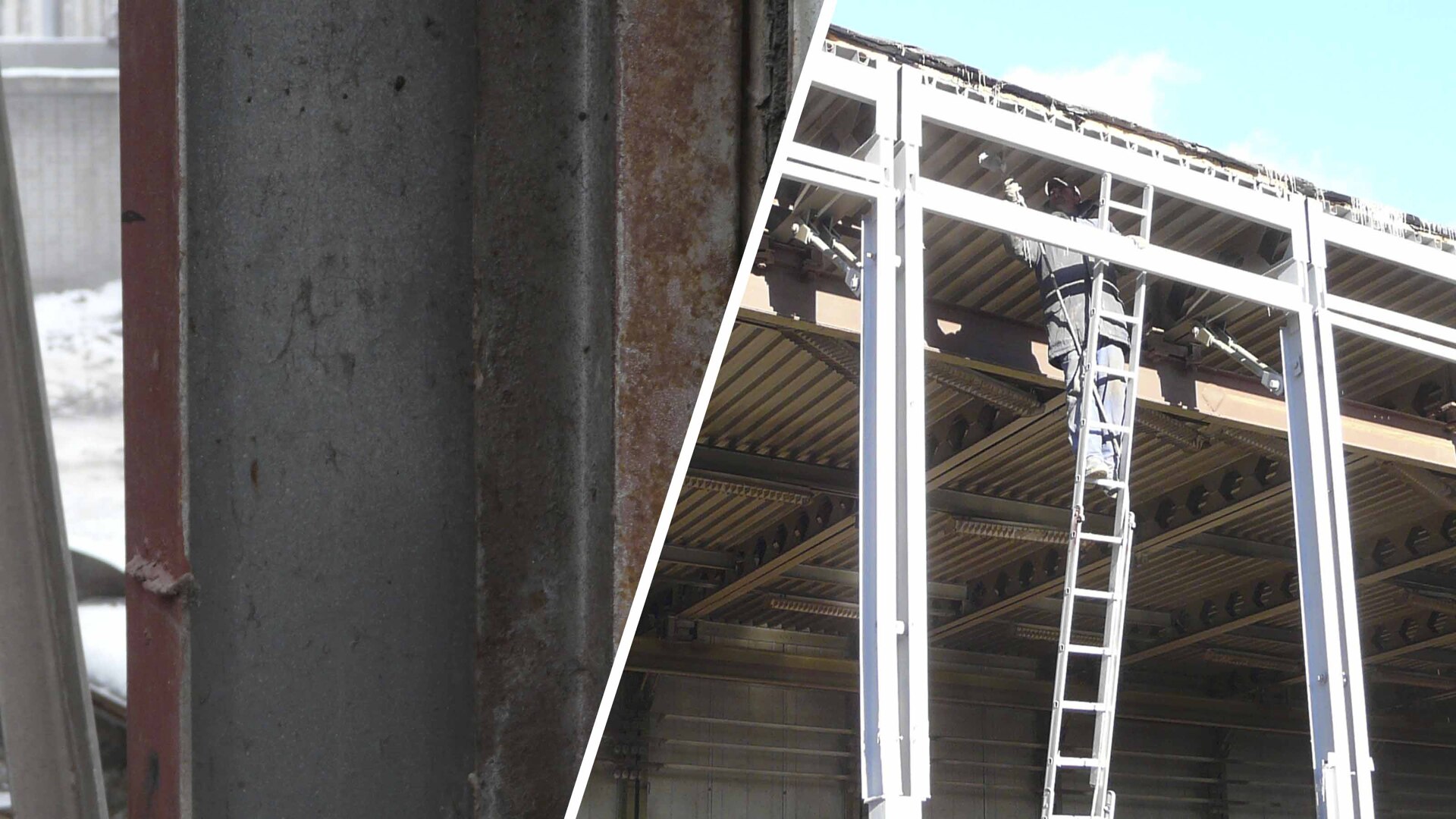 пескоструй металлоконструкций ангара в Белгороде