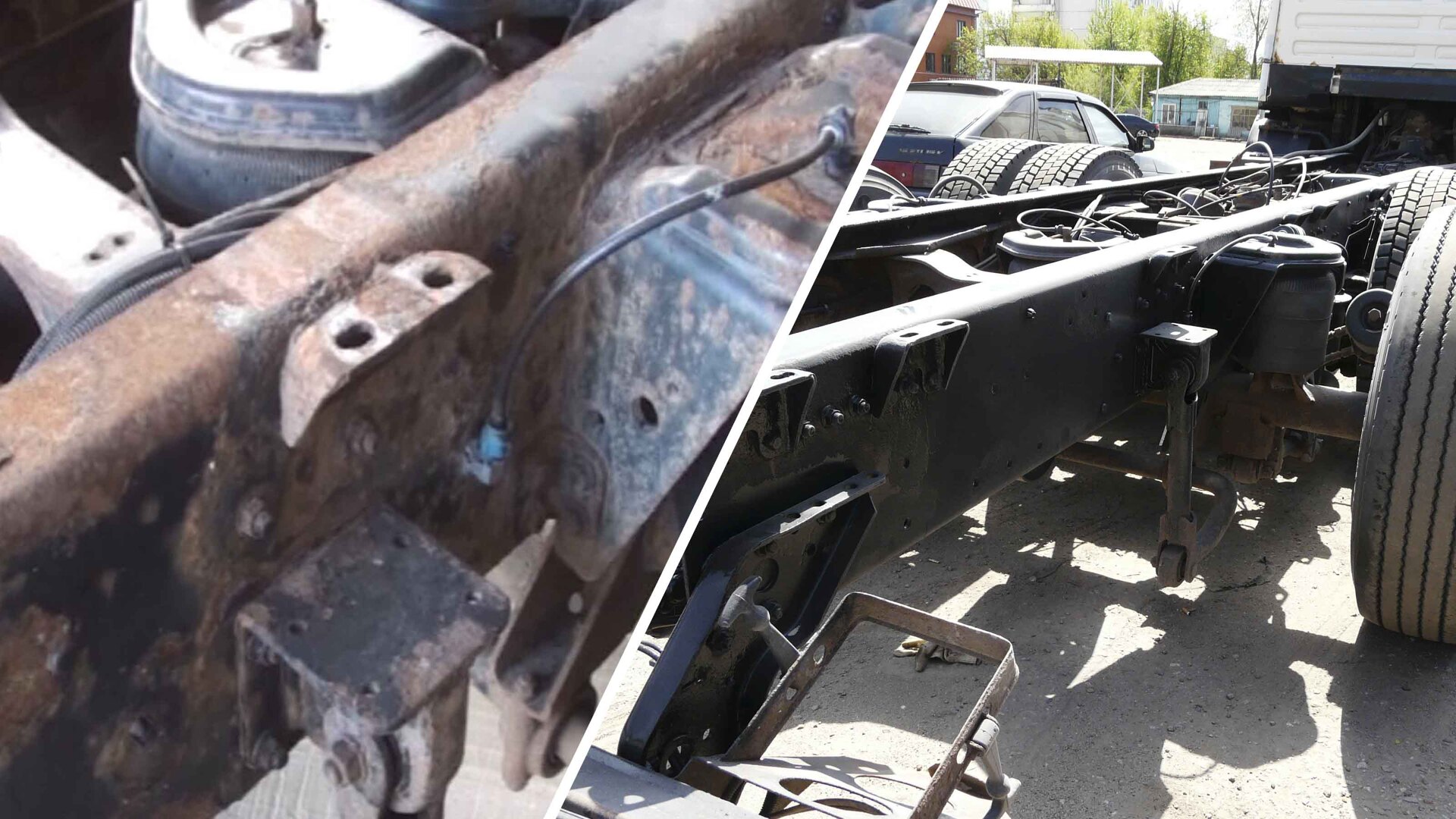 пескоструйка рамы грузового авто в Белгороде